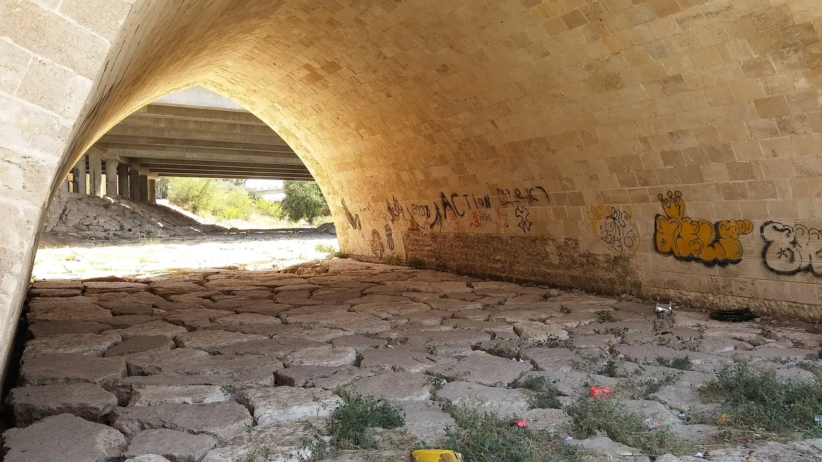 The historic Ad Halom bridge over the Lachish stream