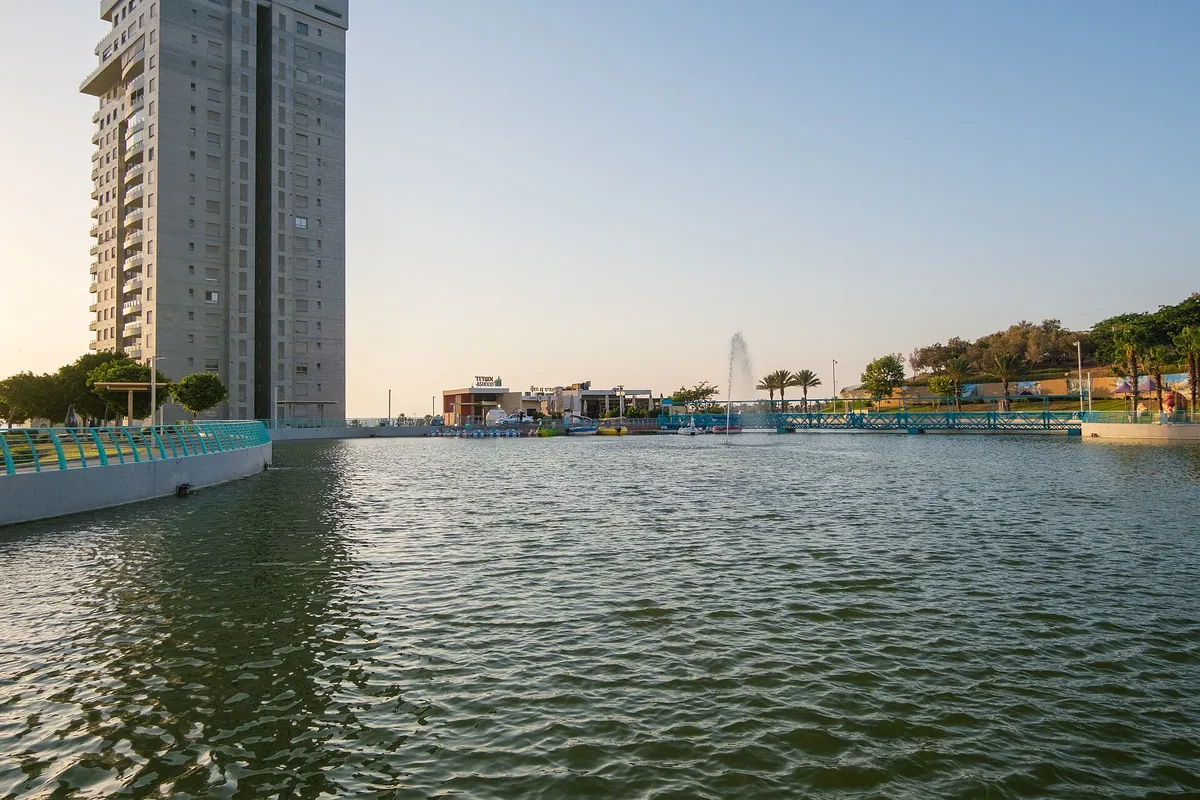 Ashdod Yam Park before sunset, July 2024