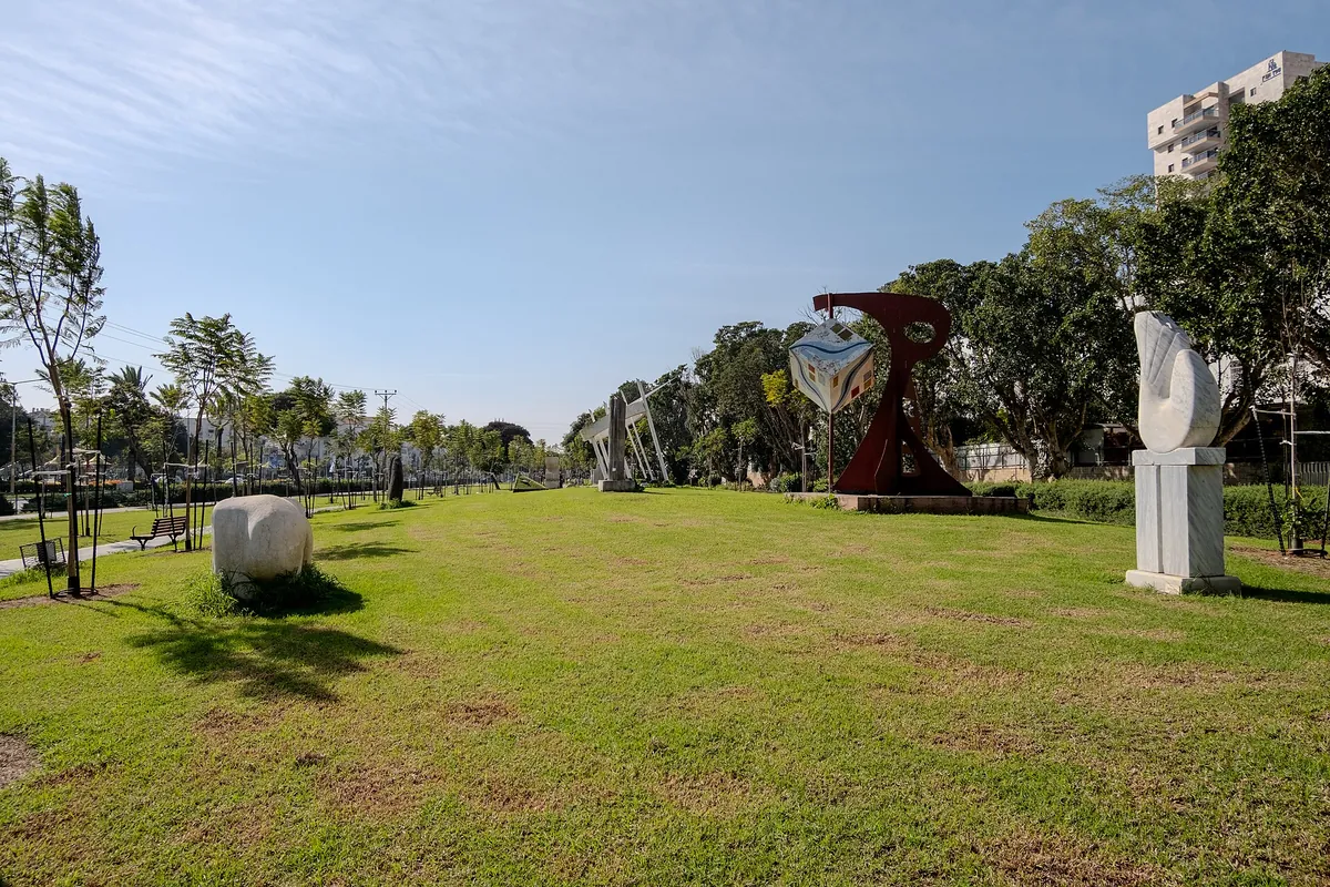 The sculpture garden in Rova Heh, Ashdod, December 2023